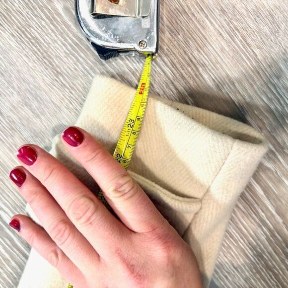 Banana Republic Women Pea Coat Creamy Wool Blend Toggle Loop Closures sz S - Picture 15 of 15